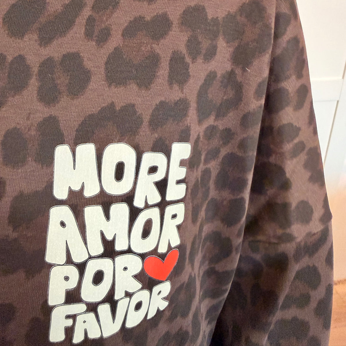 Sweat Léopard More Amor Por Favor