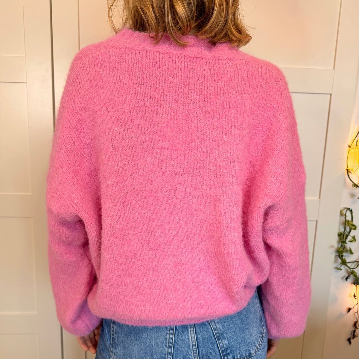 Cardigan en laine boutons cœur