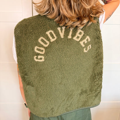 Gilet en laine sans manches Good Vibes