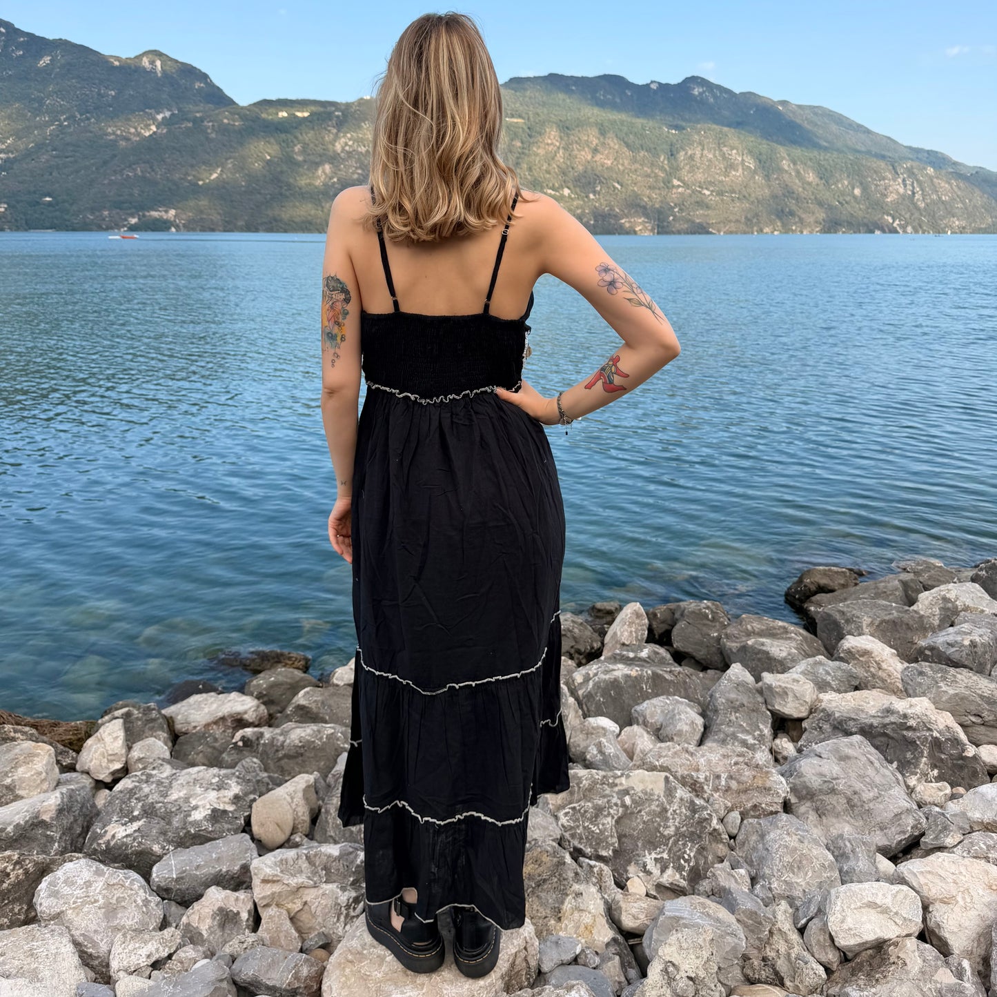 Robe bohème brodée