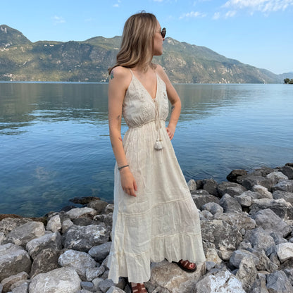 Robe bohème brodée