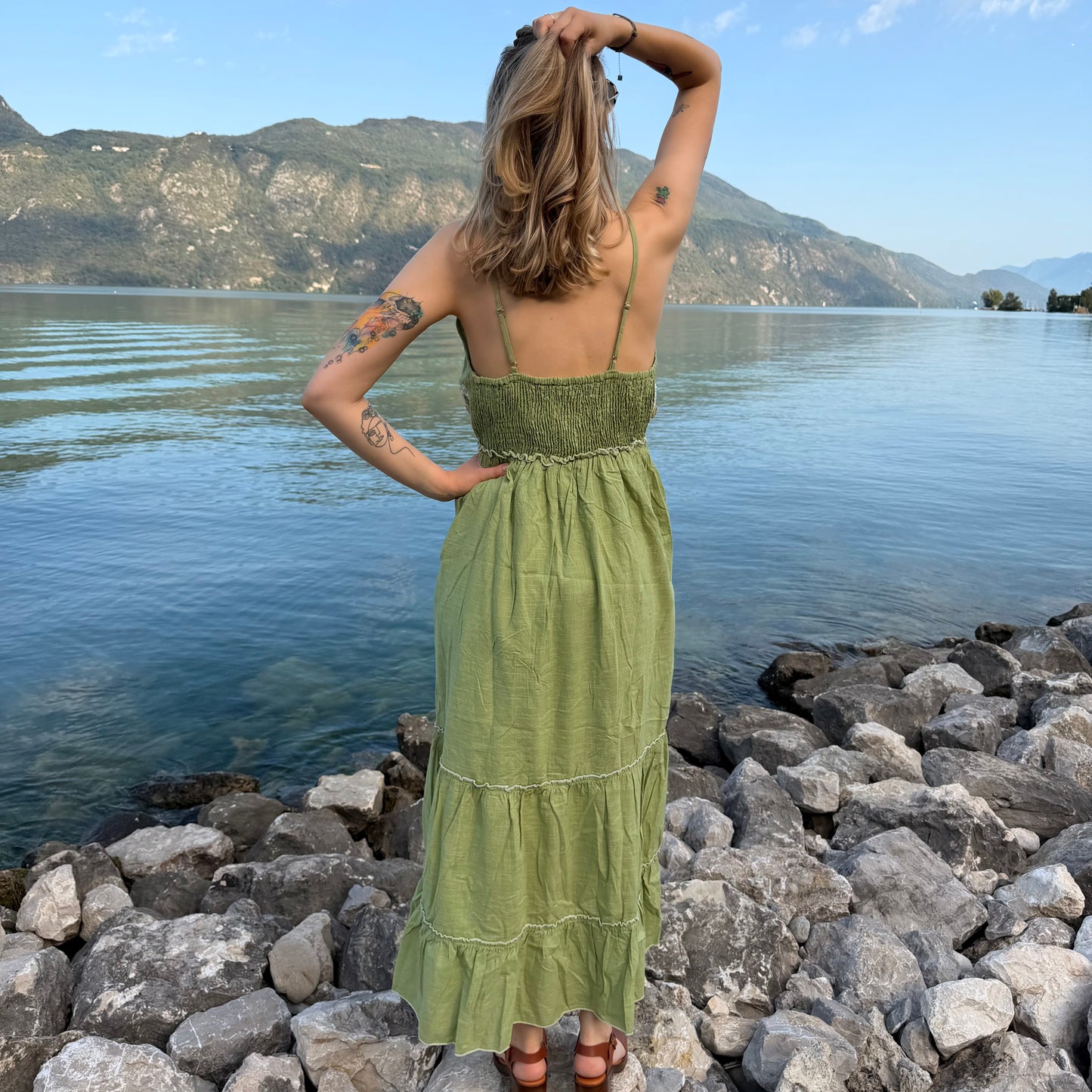 Robe bohème brodée
