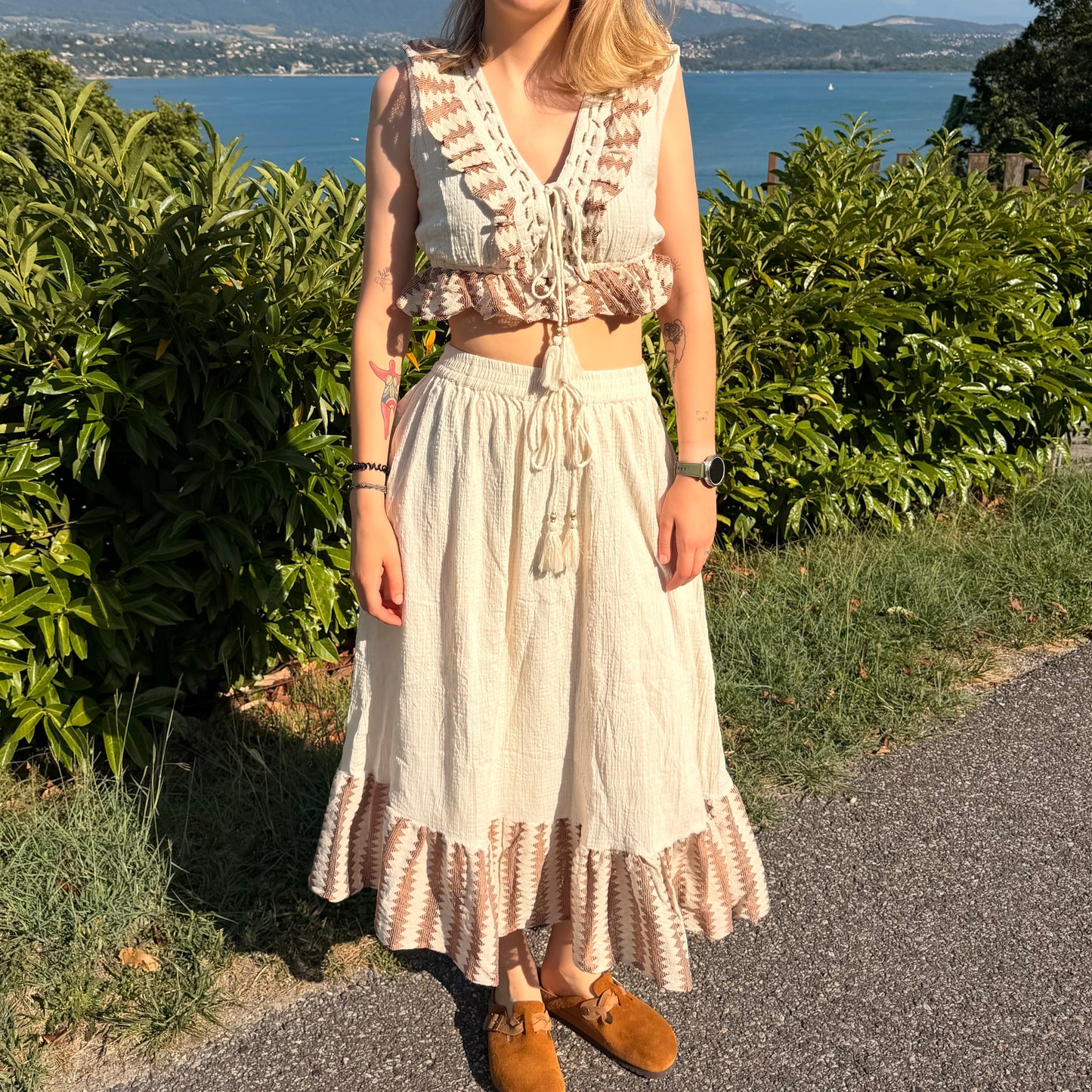 Ensemble bohème brodé