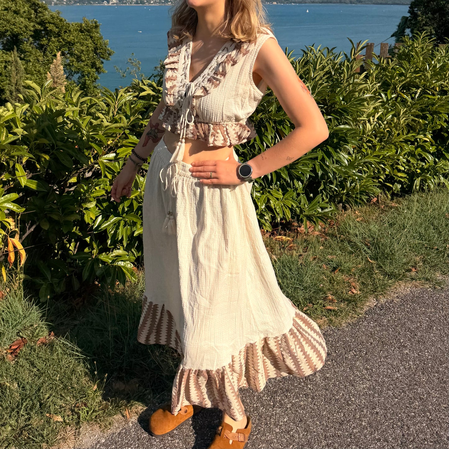 Ensemble bohème brodé