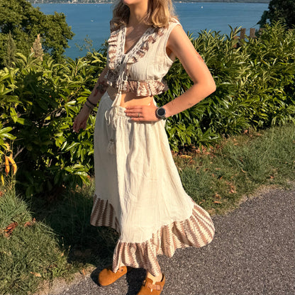 Ensemble bohème brodé