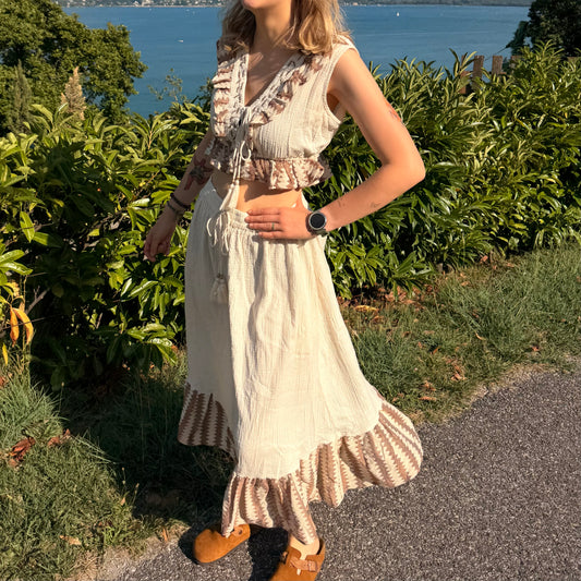 Ensemble bohème brodé