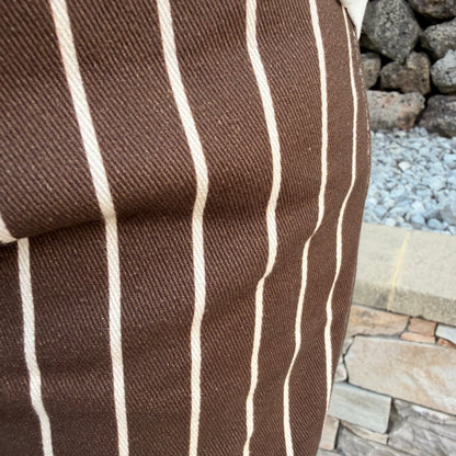 Pantalon en toile rayé