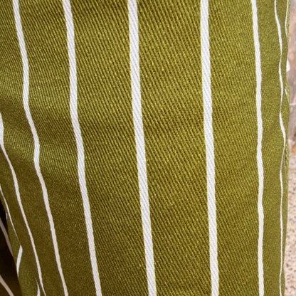 Pantalon en toile rayé