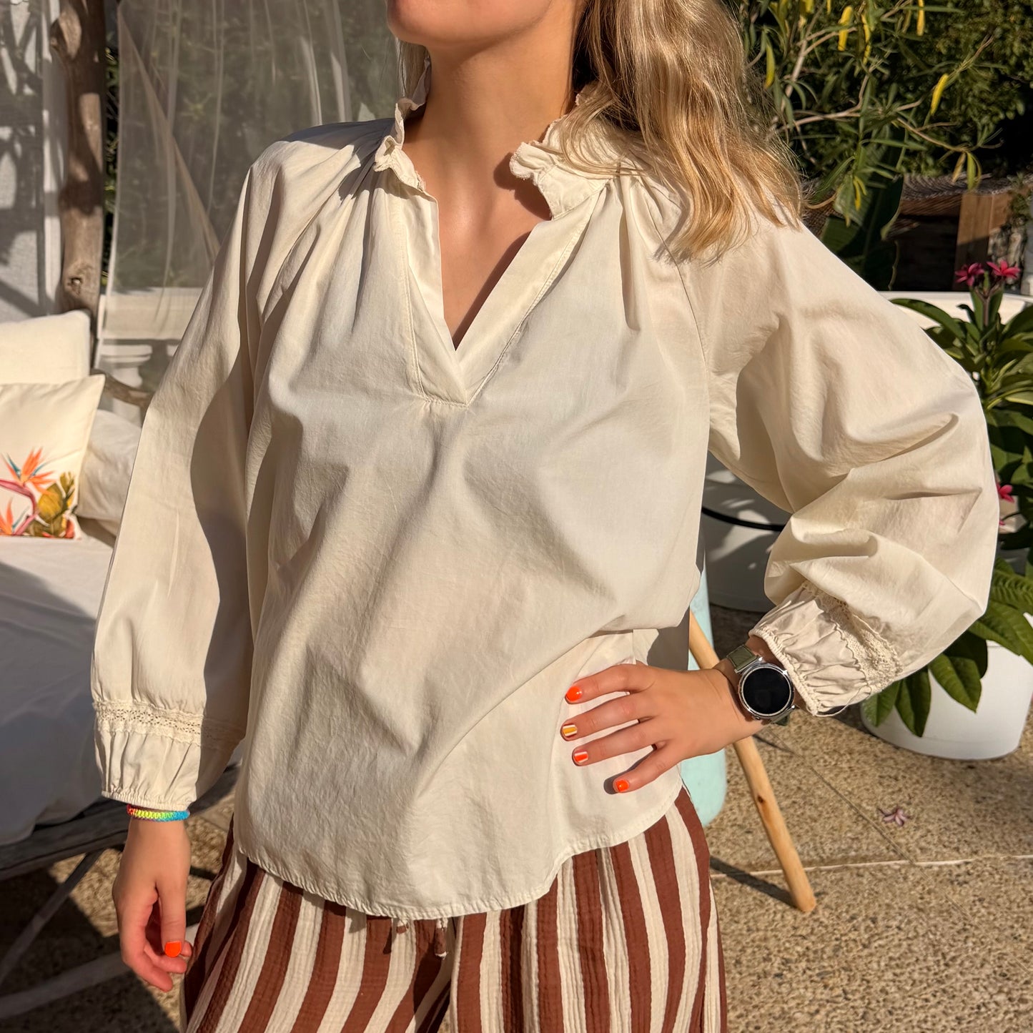 Blouse manches longues