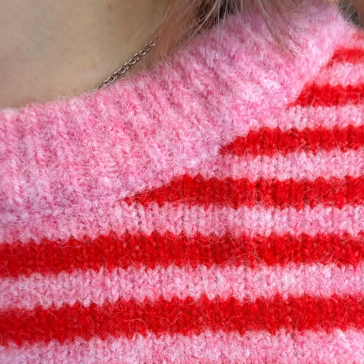 Pull à rayures en laine & alpaga Iconic