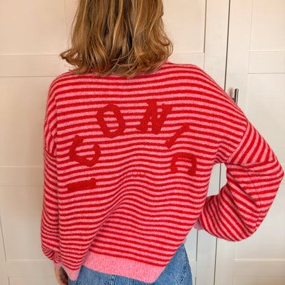 Pull à rayures en laine & alpaga Iconic
