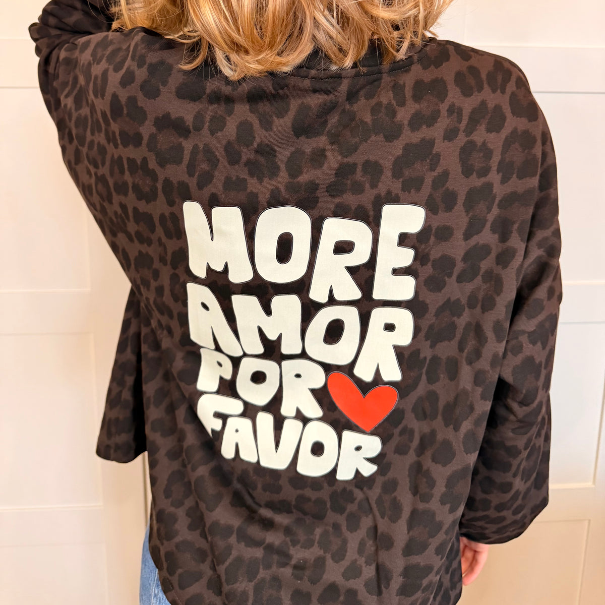 Sweat Léopard More Amor Por Favor